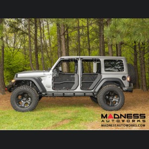 Jeep Wrangler JL Fortis Tube Door Covers - Rear - Black